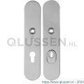 GPF Bouwbeslag RVS 9308.72/49 veiligheids schilden SKG*** 248x52 mm afgerond met kerntrekbeveiliging PC72 massief RVS gepolijst GPF930849042