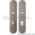 GPF Bouwbeslag Anastasius 9308.A3 veiligheids schilden SKG*** 248x52 mm massief afgerond met kerntrekbeveiliging PC72 Mocca blend GPF9308A3042