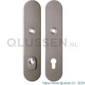 GPF Bouwbeslag Anastasius 9308.A3 veiligheids schilden SKG*** 248x52 mm massief afgerond met kerntrekbeveiliging PC92 Mocca blend GPF9308A3062