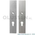 GPF Bouwbeslag RVS 9312.55 veiligheids schilden SKG*** 248x52 mm rechthoekig PC55 RVS geborsteld GPF931209032