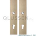 GPF Bouwbeslag Anastasius 9312.A4 veiligheids schilden SKG*** 248x52 mm rechthoekig PC92 Champagne blend GPF9312A4062