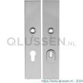 GPF Bouwbeslag RVS 9318.72/49 veiligheids schilden SKG*** 248x52 mm massief rechthoekig met kerntrekbeveiliging PC72 RVS gepolijst GPF931849042