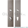 GPF Bouwbeslag Anastasius 9318.A3 veiligheids schilden SKG*** 248x52 mm massief rechthoekig met kerntrekbeveiliging PC72 Mocca blend GPF9318A3042