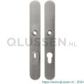 GPF Bouwbeslag RVS 9328.72 veiligheids schilden SKG*** 257x35 mm small massief afgerond met kerntrekbeveiliging PC72 RVS geborsteld GPF932809042