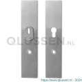 GPF Bouwbeslag RVS 9358.72 veiligheids schilden Comfort SKG*** 248x52 mm met kerntrekbeveiliging rechthoekig PC72 RVS geborsteld GPF935809042