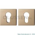 GPF Bouwbeslag Anastasius 9386.A4 set GPF9386.A4 veiligheidsrozet vierkant 54x54x12,5 mm SKG*** Champagne blend GPF9386A4S199