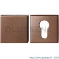 GPF Bouwbeslag Anastasius 9388.A2 set GPF9388.A2 veiligheidsrozetten vierkant 54x54x10 mm SKG*** Bronze blend buiten blind Bronze blend GPF9388A2S199