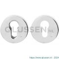 GPF Bouwbeslag RVS 9391.49 set GPF9391.49 veiligheidsrozet rond 54 mm SKG*** RVS gepolijst GPF939149S199