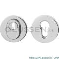 GPF Bouwbeslag RVS 9392.49 set GPF9392.49 veiligheidsrozet rond 54 mm SKG*** met kerntrek RVS gepolijst GPF939249S199