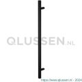 GPF Bouwbeslag ZwartWit 9545.61 deurgreep GPF15 verkropt 25x350/250 mm voetje 22 mm met bevestiging zwart GPF9545610350A-25