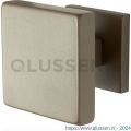 GPF Bouwbeslag Anastasius 9825.A3 vierkante voordeurknop 70x70 mm op rozet 53x53x8 mm Mocca blend GPF9825A30400