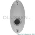 GPF Bouwbeslag RVS 9826.03 beldrukker ovaal 80x38x2 mm met zwarte button RVS geborsteld GPF982603400