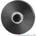 GPF Bouwbeslag PVD 9826.09P1 beldrukker rond 50x8 mm met zwarte button PVD antraciet GPF9826094P1