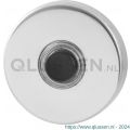 GPF Bouwbeslag RVS 9826.40 beldrukker rond 50x8 mm met zwarte button RVS gepolijst GPF982640400