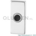 GPF Bouwbeslag RVS 9826.41 beldrukker rechthoekig 70x32x10 mm met zwarte button RVS gepolijst GPF982641400