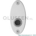 GPF Bouwbeslag RVS 9826.43 beldrukker ovaal 80x38x2 mm met zwarte button RVS gepolijst GPF982643400