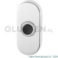 GPF Bouwbeslag RVS 9826.44 beldrukker ovaal 70x32x10 mm met zwarte button RVS gepolijst GPF982644400