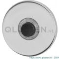 GPF Bouwbeslag RVS 9826.45 beldrukker rond 50x6 mm met zwarte button RVS gepolijst GPF982645400