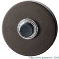 GPF Bouwbeslag Anastasius 9826.A1.1100 beldrukker rond 50x8 mm met zwarte button Dark blend GPF9826A11100