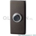 GPF Bouwbeslag Anastasius 9826.A1.1101 beldrukker rechthoekig 70x32x10 mm met zwarte button Dark blend GPF9826A11101