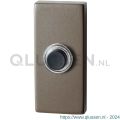 GPF Bouwbeslag Anastasius 9826.A3.1101 beldrukker rechthoekig 70x32x10 mm met zwarte button Mocca blend GPF9826A31101