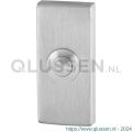 GPF Bouwbeslag RVS 9827.01 beldrukker rechthoekig 70x32x10 mm met RVS button RVS geborsteld GPF982701400