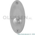 GPF Bouwbeslag RVS 9827.03 beldrukker ovaal 80x38x2 mm met RVS button RVS geborsteld GPF982703400