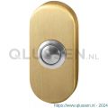 GPF Bouwbeslag PVD 9827.04P4 beldrukker ovaal 70x32x10 mm met RVS button PVD mat messing GPF9827044P4