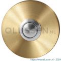 GPF Bouwbeslag PVD 9827.09P4 beldrukker rond 50x8 mm met RVS button PVD mat messing GPF9827094P4