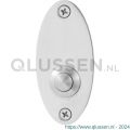 GPF Bouwbeslag RVS 9827.43 beldrukker ovaal 80x38x2 mm met RVS button RVS gepolijst GPF982743400