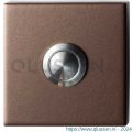 GPF Bouwbeslag Anastasius 9827.A2.1102 beldrukker vierkant 50x50x8 mm met RVS button Bronze blend GPF9827A21102