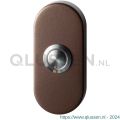 GPF Bouwbeslag Anastasius 9827.A2.1104 beldrukker ovaal 70x32x10 mm met RVS button Bronze blend GPF9827A21104