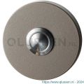 GPF Bouwbeslag Anastasius 9827.A3.1100 beldrukker rond 50x8 mm met RVS button Mocca blend GPF9827A31100