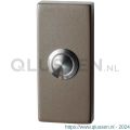 GPF Bouwbeslag Anastasius 9827.A3.1101 beldrukker rechthoekig 70x32x10 mm met RVS button Mocca blend GPF9827A31101