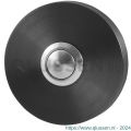 GPF Bouwbeslag PVD 9827.09P1 deurbel beldrukker rond 50x8 mm met RVS button PVD antraciet GPF9827094P1