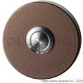 GPF Bouwbeslag Anastasius 9827.A2.1100 deurbel beldrukker rond 50x8 mm met RVS button Bronze blend GPF9827A21100