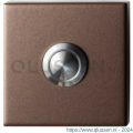 GPF Bouwbeslag Anastasius 9827.A2.1102 deurbel beldrukker vierkant 50x50x8 mm met RVS button Bronze blend GPF9827A21102