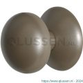 GPF Bouwbeslag Anastasius 9829.A3 Paddenstoel voordeurknop 65 mm op rozet 70 mm Mocca blend GPF9829A30400