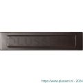 GPF Bouwbeslag Anastasius 9830.A1 briefplaat 340x77 met valklep 280x45 mm Dark blend GPF9830A10000