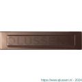 GPF Bouwbeslag Anastasius 9830.A2 briefplaat 340x77 mm met valklep 280x45 mm Bronze blend GPF9830A20000