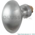 GPF Bouwbeslag RVS 9851.09 S4 Ei-knop 62 mm voor veiligheids schilden vast met bout M10 RVS geborsteld GPF9851090410