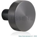 GPF Bouwbeslag PVD 9852.P1 S4 vlakke knop 52x16 mm voor veiligheids schilden vast met bout M10 PVD antraciet GPF9852P1410