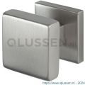 GPF Bouwbeslag RVS 9856.09-02 S5 GPF9856.09-02 RVS mat vierkante knop S5 53x53x16 mm met wisselstift op vierkant rozet RVS geborsteld GPF9856090400-02