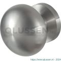 GPF Bouwbeslag RVS 9857.09-00 S5 GPF9857.09-00 RVS Paddenstoel knop S5 65 mm met wisselstift op rond rozet RVS geborsteld GPF9857090400-00