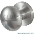 GPF Bouwbeslag RVS 9859.09-00 S5 GPF9859.09-00 RVS Paddenstoel knop S5 52 mm met wisselstift op rond rozet RVS geborsteld GPF9859090400-00