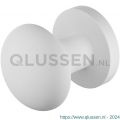 GPF Bouwbeslag ZwartWit 9859.62-00 S5 GPF9859.62-00 Paddenstoel knop S5 52 mm met wisselstift op rond rozet wit GPF9859620400-00