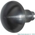 GPF Bouwbeslag PVD 9859.P1 S4 Paddenstoel knop 52 mm voor veiligheids schilden vast met bout M10 PVD antraciet GPF9859P1410