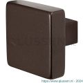 GPF Bouwbeslag Anastasius 9948.A1 S1 vierkante knop 53x53x16 mm draaibaar met krukstift Dark blend GPF9948A10200