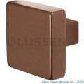 GPF Bouwbeslag Anastasius 9948.A2 S3 vierkante knop 53x53x16 mm vast met metaalschroef M10 Bronze blend GPF9948A20410