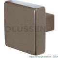 GPF Bouwbeslag Anastasius 9948.A3 S3 vierkante knop 53x53x16 mm vast met metaalschroef M10 Mocca blend GPF9948A30410